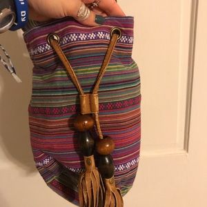 Aztec print fun shoulder bag
